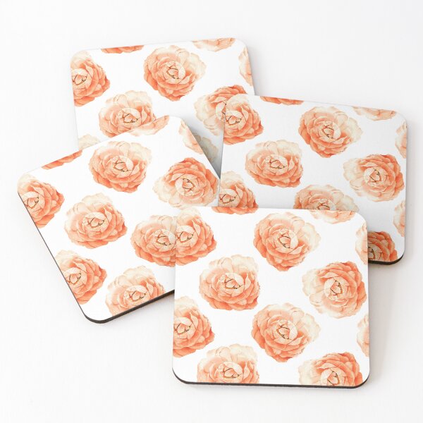 Item preview, peach floral designed and sold by quotefactory.