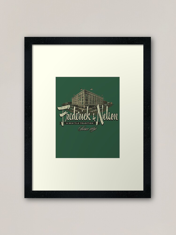 Frederick Nelson Seattle Framed Art Print By Jacobcdietz Redbubble
