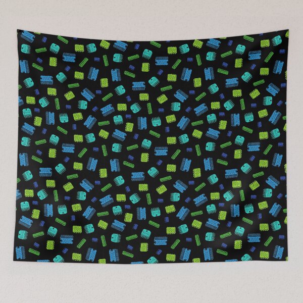 Item preview, Op Amps - Color on Black designed and sold by Hodgepodge Bricolage.