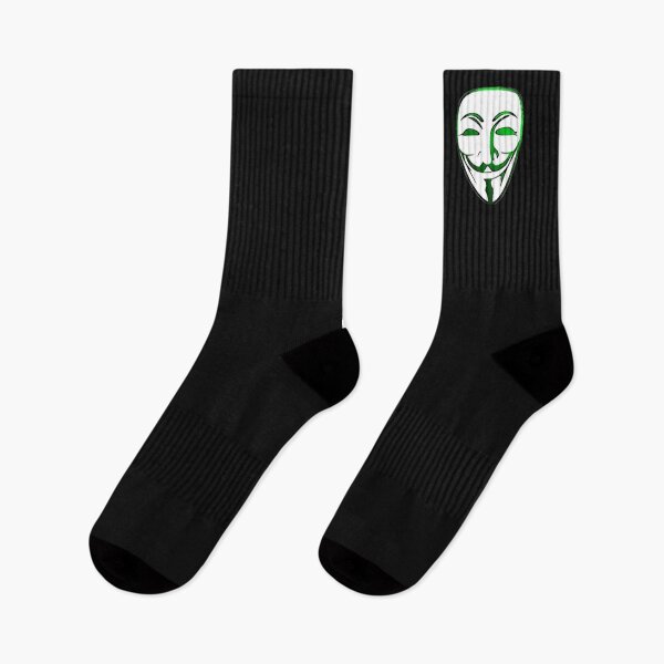 Item preview, hacker mask socks designed and sold by katherinehli17.