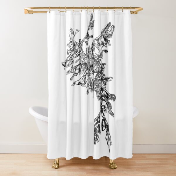 Steve the Leafy Sea Dragon Shower Curtain