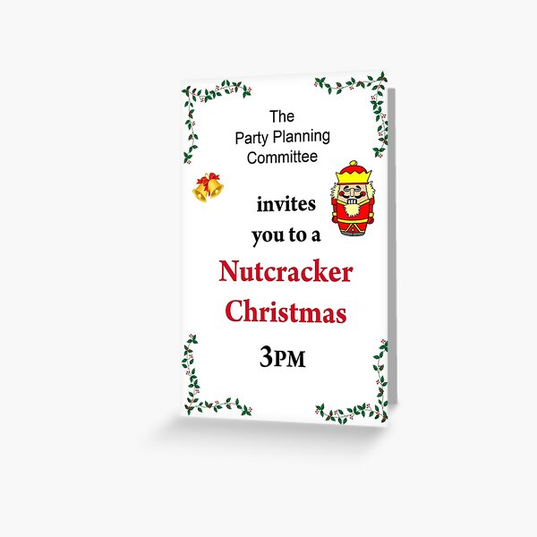 Nutcracker Christmas Greeting Card