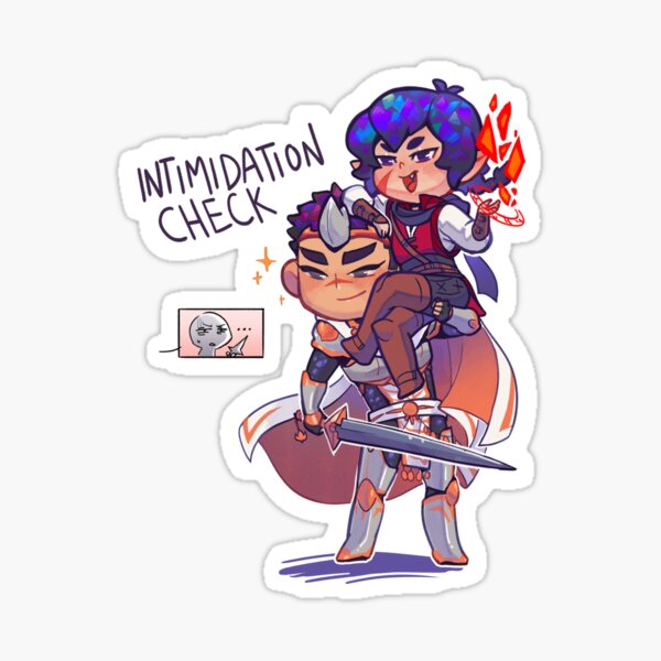 monster n mana: intimidation check Sticker