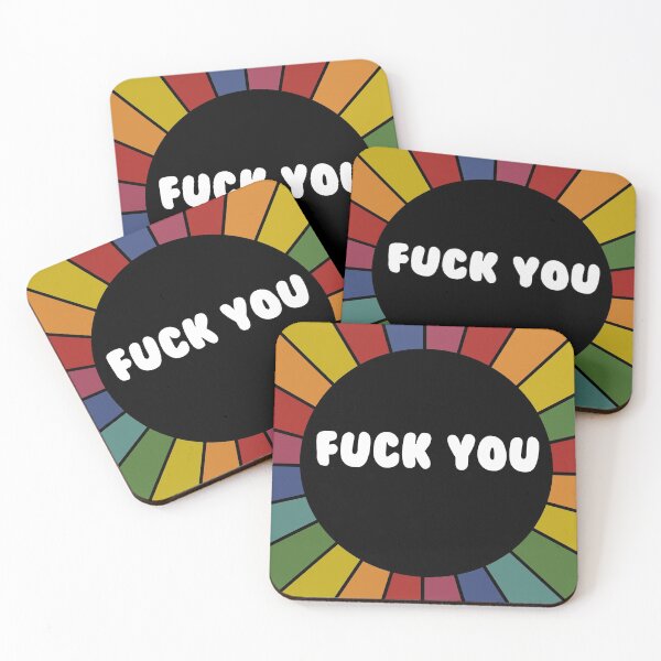 Item preview, F You radiant sarcastic sticker designed and sold by ScapegoatPrints.