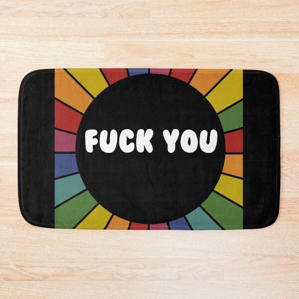 Item preview, F You radiant sarcastic sticker designed and sold by ScapegoatPrints.