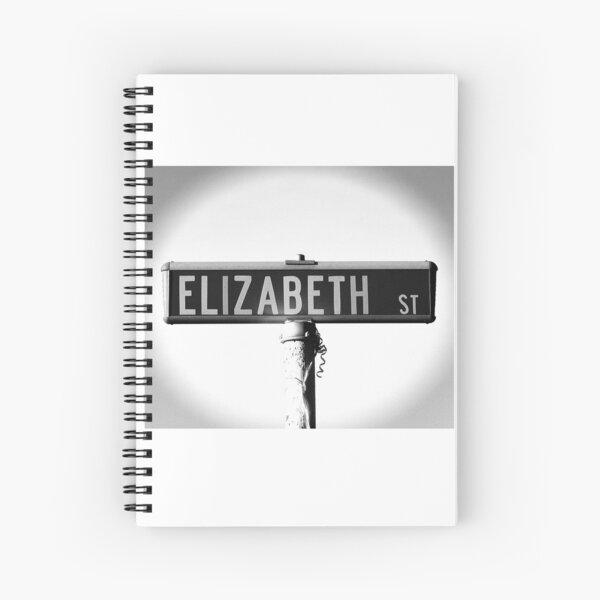 A Street Sign Named Elizabeth Spiral Notebook