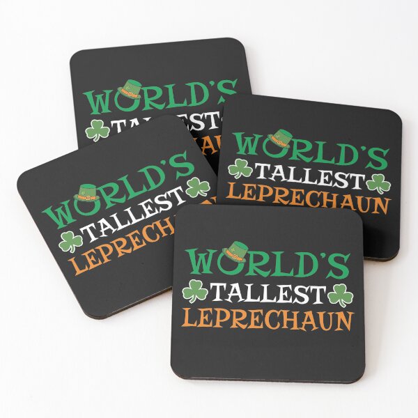 Item preview, Tallest Leprechaun St Patricks Day Words in Ireland Flag Colors Lucky Gifts  designed and sold by alenaz.