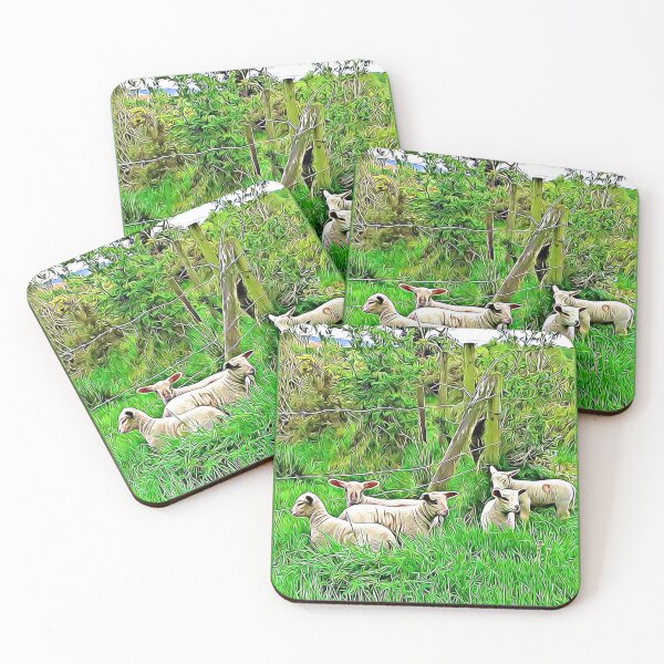 Item preview, Lambs at the fence designed and sold by DAscroft.