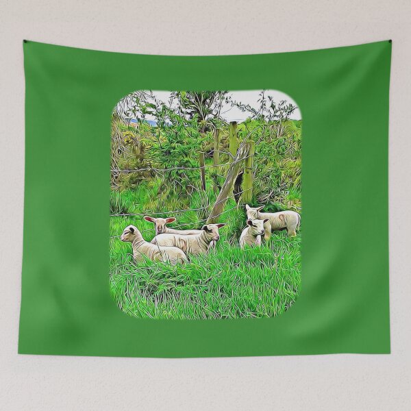Item preview, Lambs at the fence designed and sold by DAscroft.