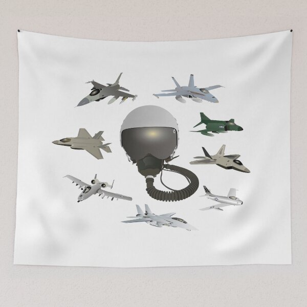 Item preview, American Air Force Pilot Helmet with Airplanes designed and sold by NorseTech.