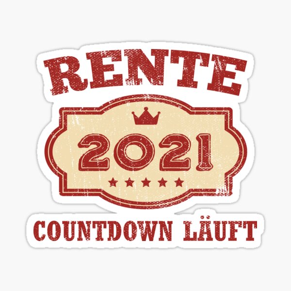 Sticker Rentner Redbubble