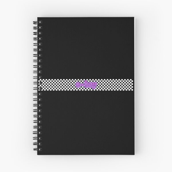 Item preview, e-boy checkered black and white aesthetic text purple glow aesthetic print black  designed and sold by Uniskull.