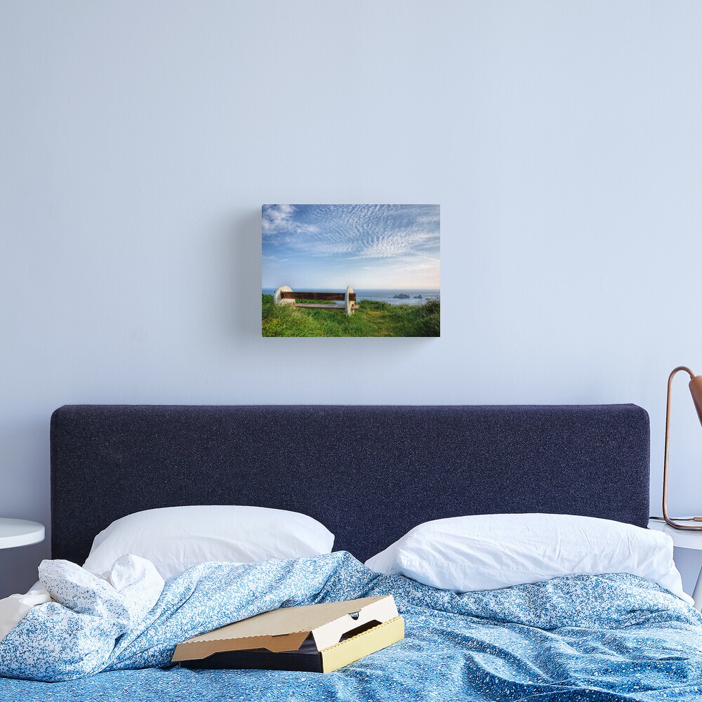 A Seat with a View - Alderney Canvas Print