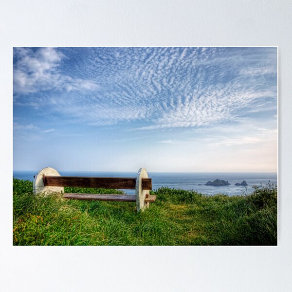 A Seat with a View - Alderney Poster