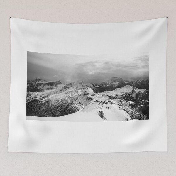 Item preview, Stormy clouds in italian dolomites in a snowy winter designed and sold by zakaz86.