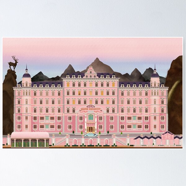 Item preview, Grand Budapest Hotel Poster Wes Movie rushmore designed and sold by Domenico Scalise.