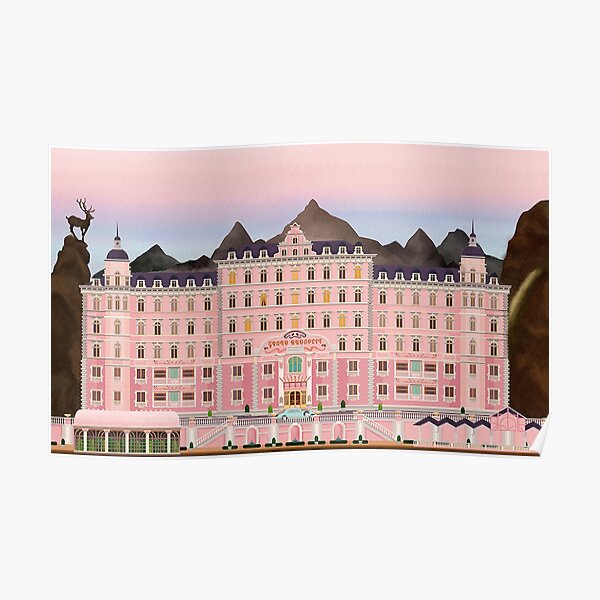 Grand Budapest Hotel Poster Wes Movie rushmore Poster