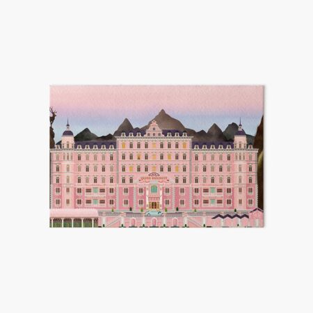Grand Budapest Hotel Poster Wes Movie rushmore Art Board Print