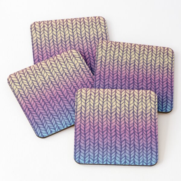 Item preview, Rainbow Gradient Chunky Knit Pattern designed and sold by micklyn.