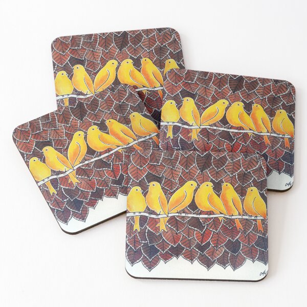 Item preview, Canarios amarillos - Ilustraciones originales de Anita Monika designed and sold by byanitamonika.