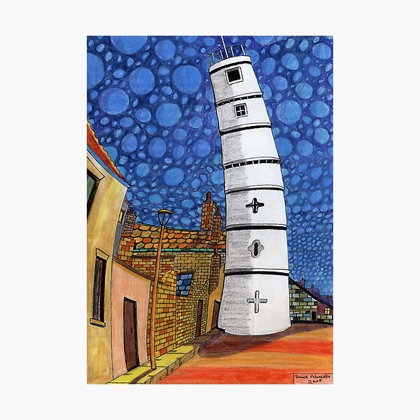 201 - THE LIGHTHOUSE, BLYTH - COLOURED PENCILS - 2008 Photographic Print