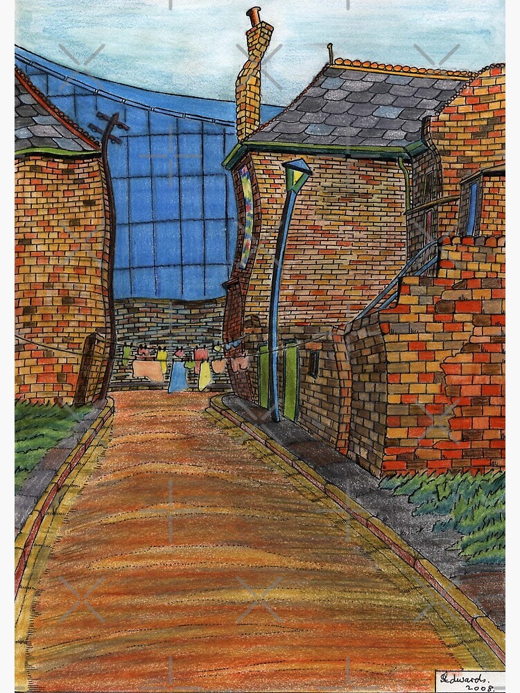 "200 COWPEN QUAY, BLYTH COLOURED PENCILS 2008" Photographic Print by BLYTHART Redbubble
