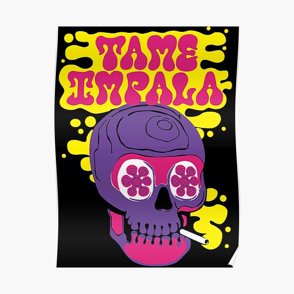 Psychedelic Skull Impala Poster