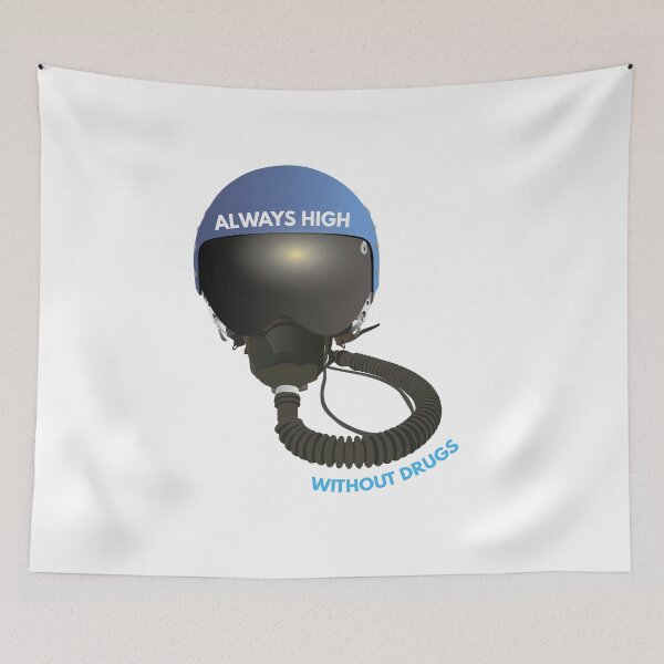 Item preview, Pilot Helmet Always High Pun designed and sold by NorseTech.