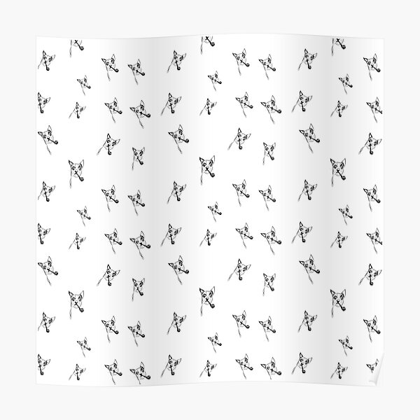 Copy of boston terrier spaced version 7 colored Poster