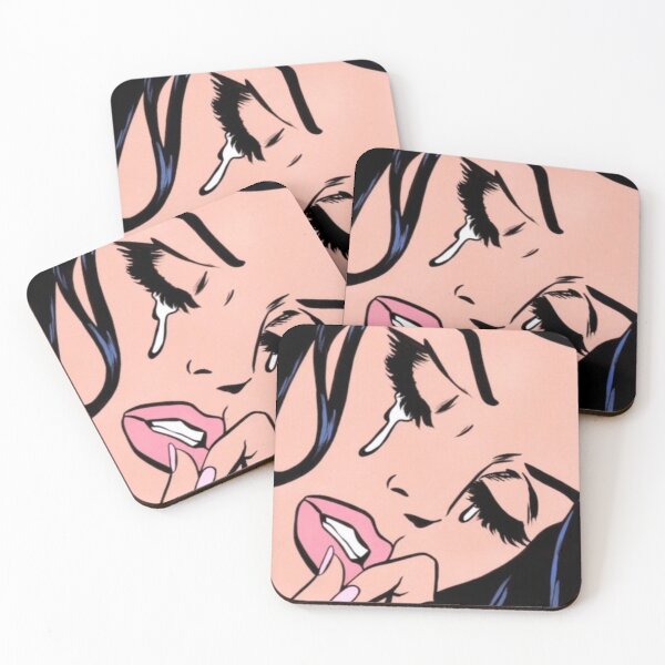 Item preview, A young woman crying inconsolably designed and sold by mikoala50.