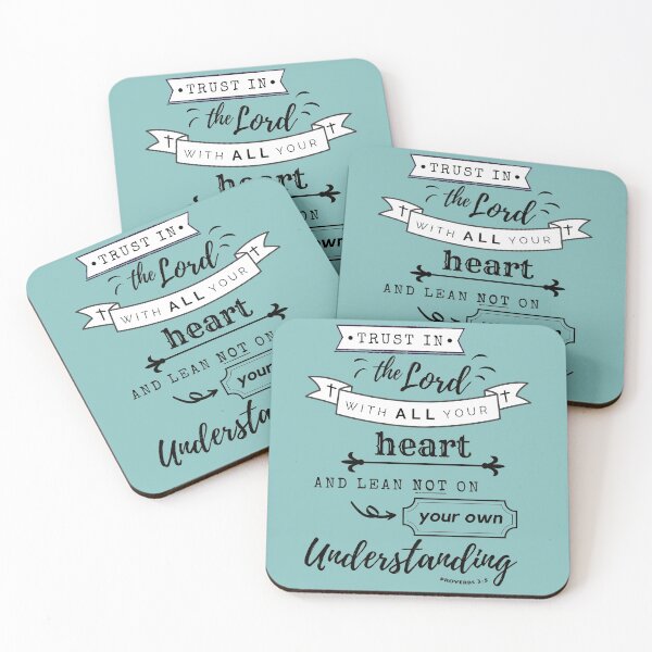 Item preview, Christian quote Trust in the Lord Proverbs designed and sold by pureheartvision.