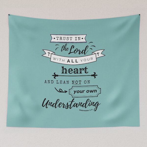 Item preview, Christian quote Trust in the Lord Proverbs designed and sold by pureheartvision.