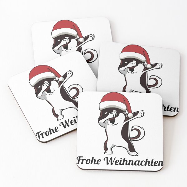 Item preview, dog dab Frohe Weihnachten designed and sold by atevern.