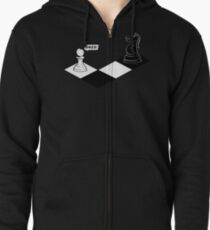 Knight Takes Pawn Zipped Hoodie