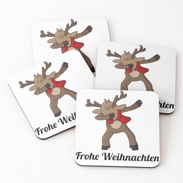Item preview, reindeer dab Frohe Weihnachten designed and sold by atevern.