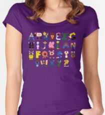 Gamer's Alphabet Women's Fitted Scoop T-Shirt
