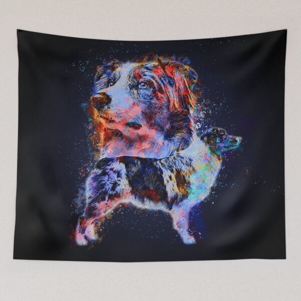 Item preview, Australian Shepherd dog - Aussie  designed and sold by k9printart.