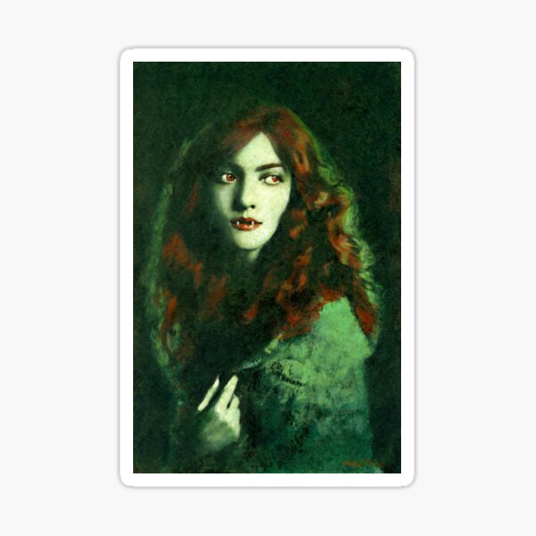 Item preview, Vintage Gothic Femme Fatale Vampire  designed and sold by mictomart.