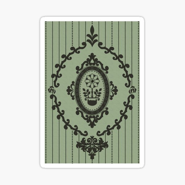 Barock Tapete in Cartoon 2 Sticker