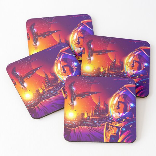Item preview, Astronaut in futuristic city designed and sold by Divine Ease.