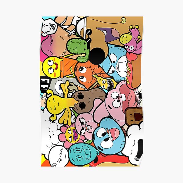 A3 Sweet Gum Kids Art Poster Gift #14133 Colourful Gumball Poster Size A4