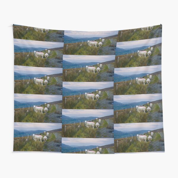 Sheep on Rural Path - County Donegal Tapestry