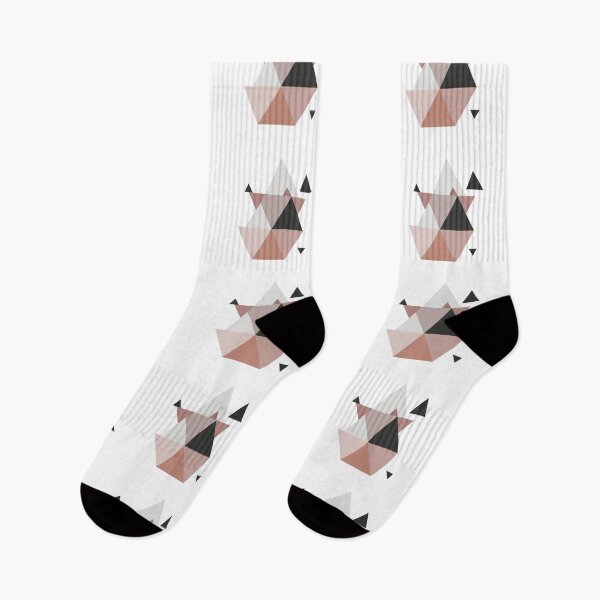 Item preview, Geometric Triangle Compilation with Rose Gold designed and sold by designclaw.
