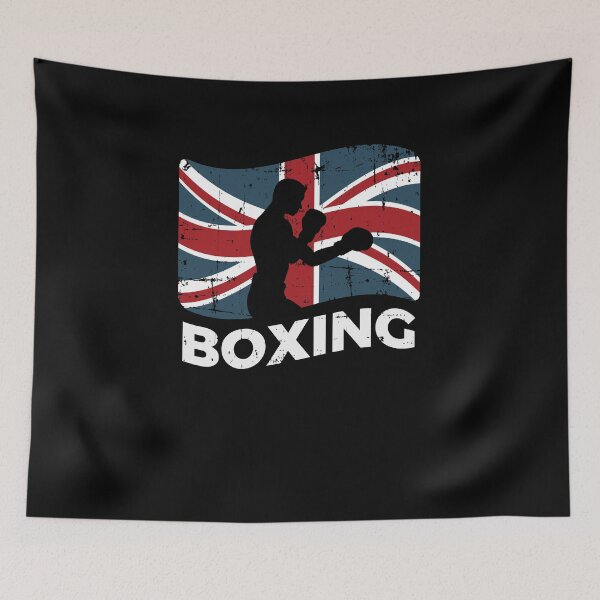 Item preview, UK Flag British boxer kickboxing Thai boxing designed and sold by jeffded.