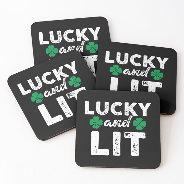 Item preview, Lucky and Lit Funny St Patricks Day Drinking Sayings  designed and sold by alenaz.