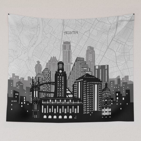 Item preview, austin skyline designed and sold by BekimART2.