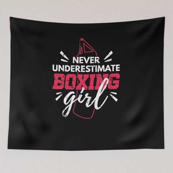 Item preview, Never Underestimate a Girl Boxing Boxer designed and sold by jeffded.