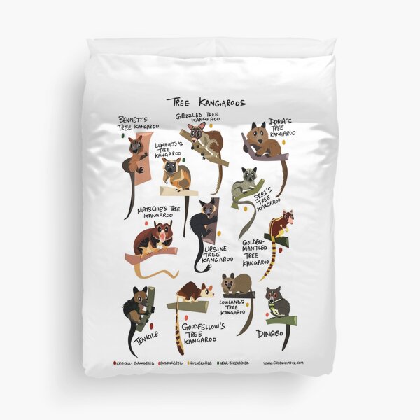 Tree Kangaroos Duvet Cover