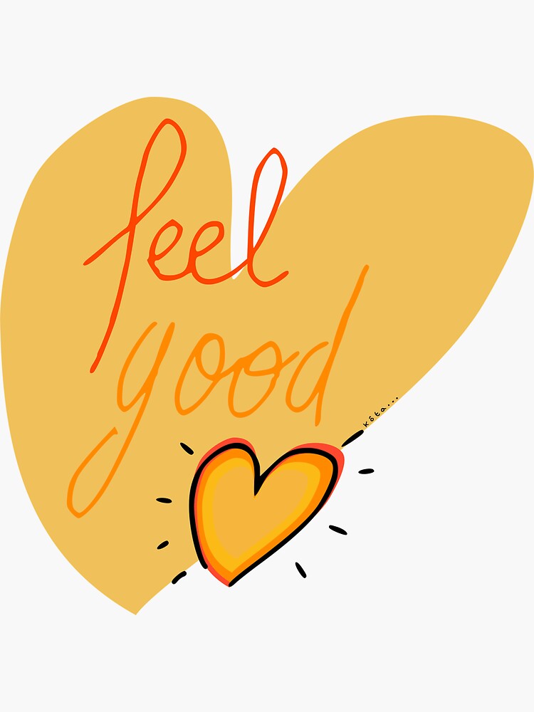 Thumbnail 3 of 3, Sticker, Feel Good designed and sold by atelierkota.