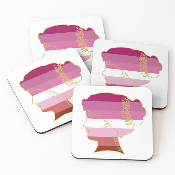 Item preview, SAPPHO OF LESBOS - Famoso LGBTQ + Figuras Silueta Bandera Lesbiana designed and sold by AdelinePurdy.